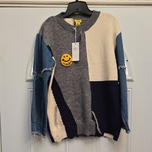 Daisy Multicolor Crew Neck Sweater